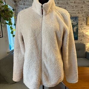 Cloudviel Cozy Cream Sherpa fleece Jacket XL